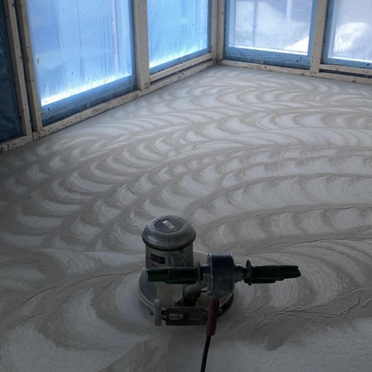 Betonilattian viimeistely - teräshierto