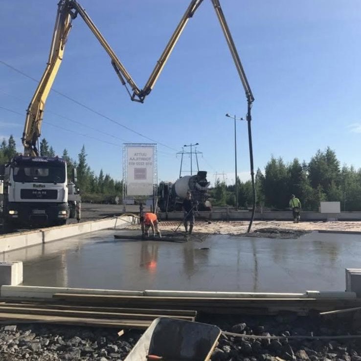 Betonilattian raudoitus ennen valua